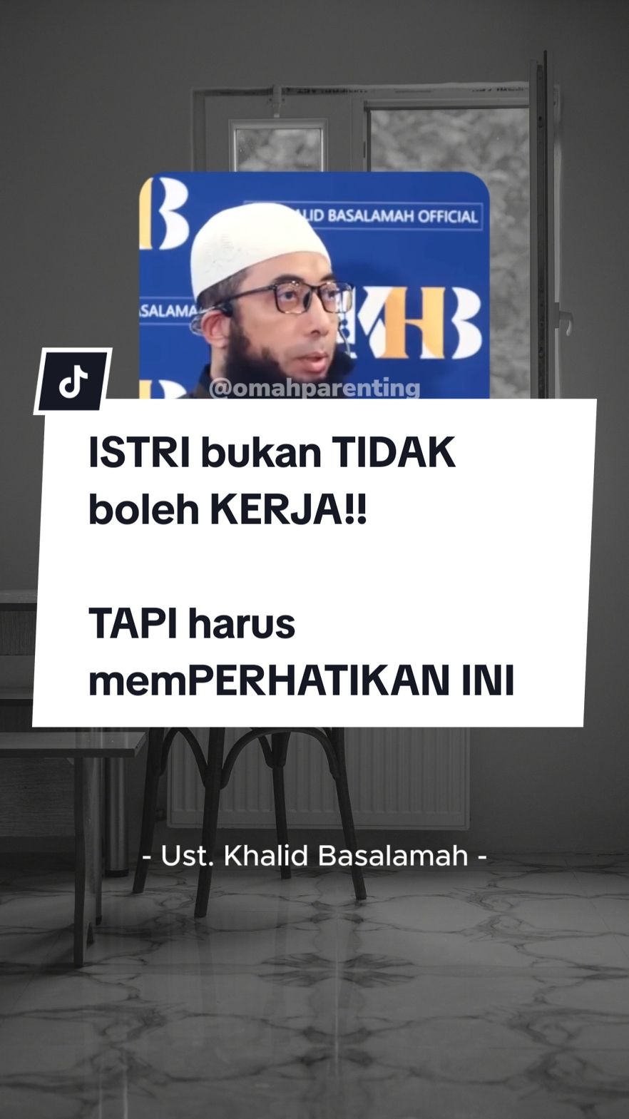Ust. Khalid Basalamah - Hati-hati Ketika Istri Juga Bekerja Diluar Rumah 💙 #parentingtips #parentingrumahtangga #nasehatrumahtangga #rumahtanggaislami #keluargabahagia 