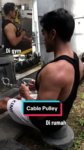 Cable pulley sangat bermanfaat buat kamu yg introvert,yg malas krna tmpat gym jauh,atau yg masih malu