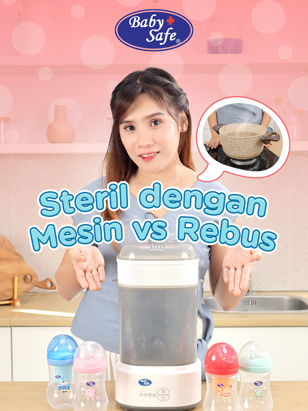 Masih sterilize pake kompor? Bahaya loh!😱 Mau yang pasti aman? Bunda lihat deh di video ini. Save dulu, biar nggak bingung waktu beli.  __ Dapatkan produk BabySafe melalui: 𝐒𝐡𝐨𝐩𝐞𝐞 𝐝𝐚𝐧 𝐓𝐨𝐤𝐨𝐩𝐞𝐝𝐢𝐚: 𝐁𝐚𝐛𝐲𝐒𝐚𝐟𝐞 𝐎𝐟𝐟𝐢𝐜𝐢𝐚𝐥 𝐒𝐭𝐨𝐫𝐞 𝐁𝐚𝐛𝐲 𝐒𝐡𝐨𝐩 𝐝𝐢 𝐒𝐞𝐥𝐮𝐫𝐮𝐡 𝐈𝐧𝐝𝐨𝐧𝐞𝐬𝐢𝐚 #BabySafe #Sterilizer