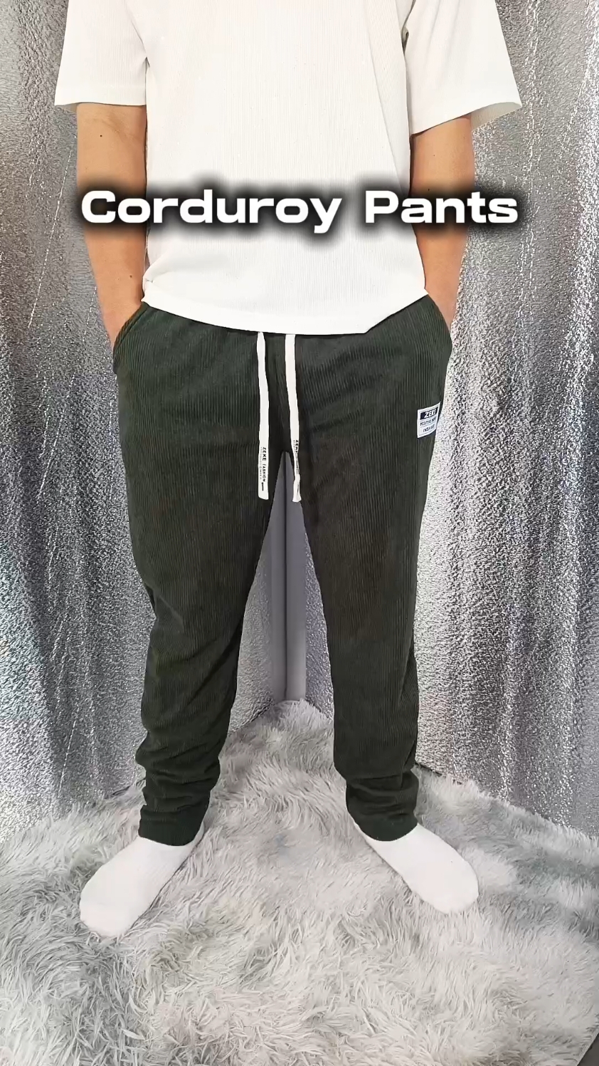 Corduroy Pants Men's Casual #corduroypants #corduroy #pants #pantscorduroy #fashiontiktok #fashion 
