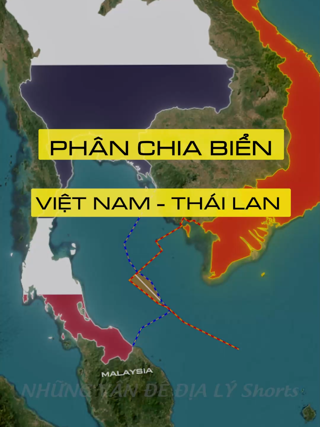 Ranh giới của Việt Nam và Thái Lan được phân chia như thế nào #xuhuong #khampha #bando #maps #dialy #thailan #thailand🇹🇭