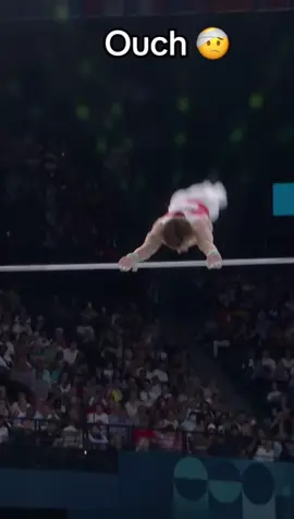 Imagine this happening to you at the olympics😔 Canadian gymnast Felix Dolci suffered a shock fall from the high bar after his hand guard split. After recieving a second chance his run of uluck continued😕 #olympics #paros204 #Docli #Gymnastics #fyp