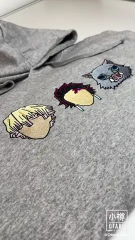 Demon Slayer hoodie  ⚡️ 🌊 🐗 Machine is linked in bio 🧷 . #anime #SmallBusiness #animeapparel #embroidery #smallbusinessowner #fyp #fypage #fypシ゚ #weeb #otaku #embroiderymachine #ricoma #demonslayer #tanjiro #tanjirokamado #zenitsu #inosuke 
