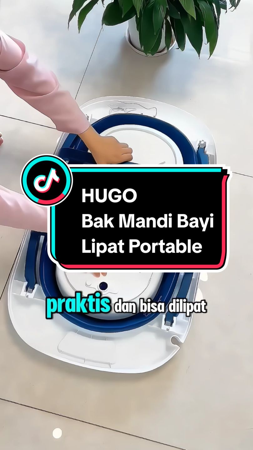 HUGO Bak Mandi Bayi Lipat Portable  #bakmandi #bakmandibayi #memandikanbayi #fypシ #perlengkapanbayi 