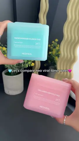 🩵🩷 Madecassoside Blemish Pad vs. Collagen Ampoule Pad : The Ultimate Showdown!💪✨ Which one is your go-to for radiant skin?👀 Comment below and let us know!👇 #Mediheal #Medihealph #blemissing #blemishfighter #squarepad #tonerpad #koreantoner #koreanskincare #kbeauty #glassskin #glowskin #dullskin #acnescar