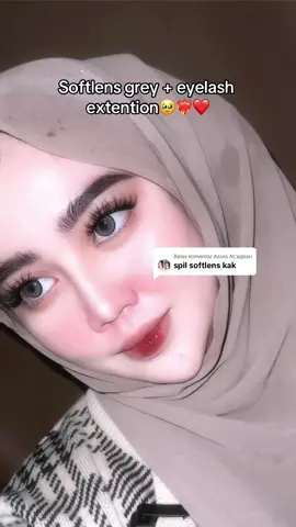 Membalas @Azura AL'aqbari Autoo Cakeppp, padahal eyelash nya pasang sendiri😍❤️ yg minta spill softlens nya udah aku taruh di keranjang kuning yaa bebb😭❤️ #softlens #softlensgrey #softlenselcoco #airycharcoal #eyelash #eyelashextensions #fyp 