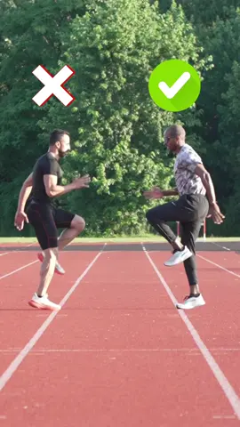 How To do High knee Sprint Drill Correctly 🫵 1. Begin by standing tall with your feet hip-width apart. 2. Lift your right knee up towards your chest as high as you can while driving your left arm forward and your right arm back. 3. Quickly switch and bring your left knee up towards your chest while driving your right arm forward and your left arm back. 4. Continue alternating knees and arms in a quick and controlled manner, making sure to drive your knees up high with each step. 5. Aim to keep a fast pace and pump your arms vigorously to help propel you forward. 6. Focus on keeping your core engaged and maintaining good posture throughout the drill. 7. Perform the high knee sprint drill for a set amount of time or distance, making sure to push yourself to go as fast as you can while maintaining proper form. 8. Cool down and stretch your muscles after completing the drill to prevent injury and improve flexibility. #Running #tips #strengthtraining 