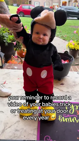i cant wait to have a compilation to look back on 😭  #halloween #sentimental #MomsofTikTok #momtok #toddlersoftiktok #toddlermom #boymom #mickeymouse #halloweencostume 