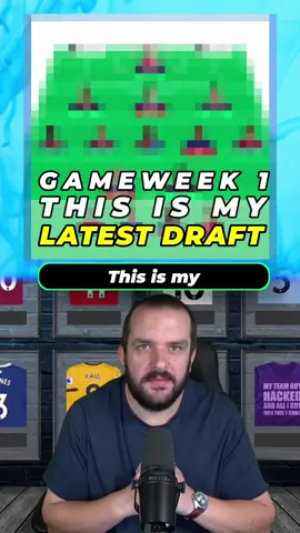 My latest FPL draft for Gameweek 1 #fpltips #fantasypremierleague #fplcommunity 