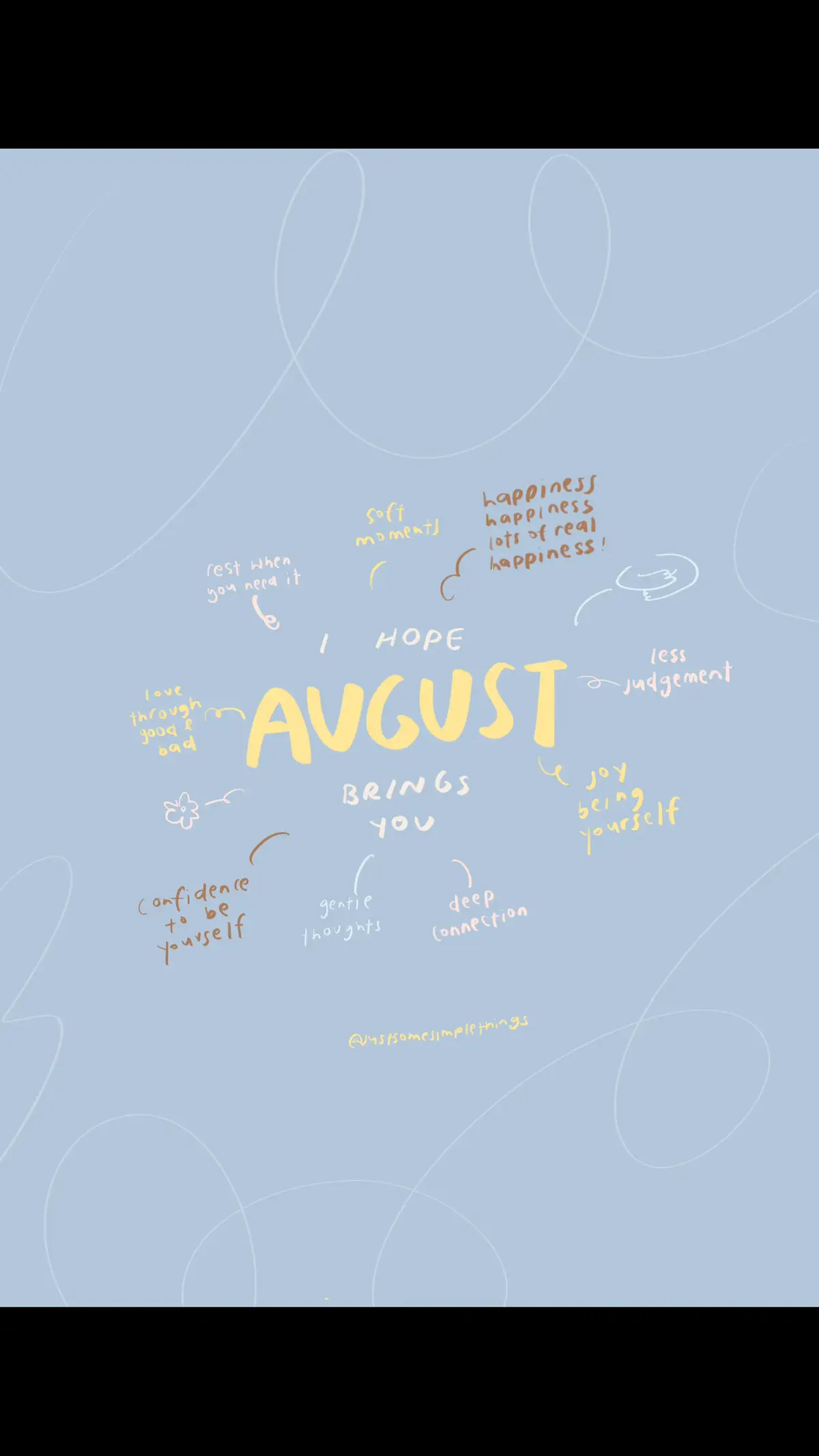 let the air rust in august love 🤍 happy happiness month humans ✨ #happinessmonth #gentlestthoughts #helloaugust #augustaffirmations #augustvibes #courage #artformentalhealth #justsomesimplethings #mentalhealthmatters 