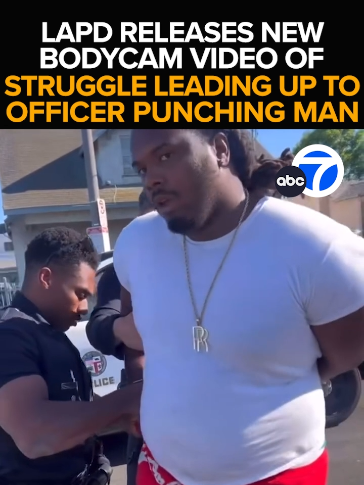 The #LAPD is releasing #bodycam video of a confrontation between a man being detained and two officers putting him in handcuffs in #Watts.