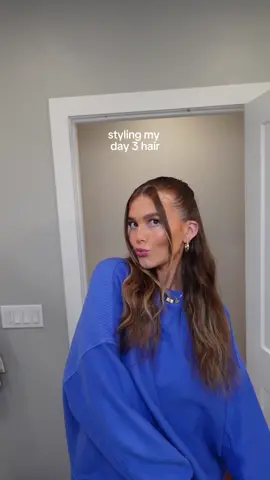 style my day 3 hair with me🥰 #hairtok #hairstyle #day3hair #hairwashdayhair #hairwashday #hairinspo #hairtok #hairinspiration 