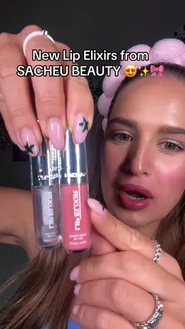 They smell like vanilla cupcakes and feel soooooo good on the lips everything @SACHEU Beauty US does is a slay 🤩💖✨ #sacheubeauty #lipelixirs #lipgloss #lipstayn #pinked #tiktokshopbacktoschool #makeup #newmakeuplaunch 