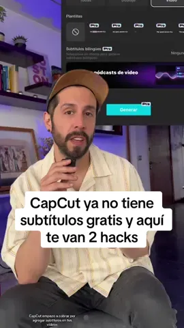 Capcut empezo a cobrar por subtitulos y aqui te can 2 hacks 