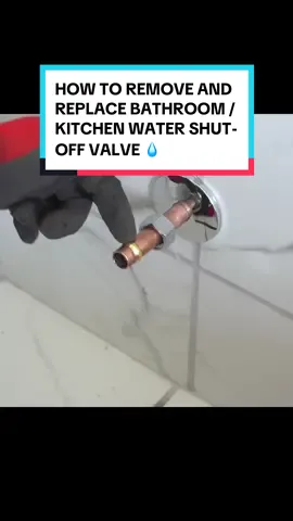 HOW TO REMOVE AND REPLACE BATHROOM / KITCHEN WATER SHUT-OFF VALVE 💧 . . . . . . . . #shutoffvalve #anglestop #kitchen #bathroom #plumbing #plumber #homerenovation #homerepair #DIY #diyproject #doityourself #fy #fyp #fixit #mrfixit 