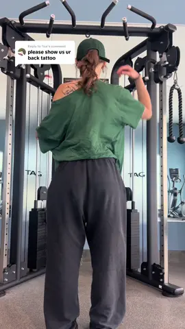 Replying to @†isa tattoo done by @GoodStephenTattoo its not completely done yet but this is it so far! #GymTok #tattootok #gym #tattoo #backtattoo #Fitness #back #tattoos #gymmotivation 