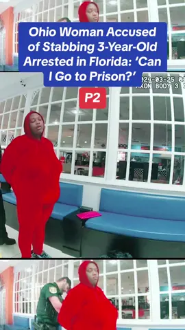 Ohio Woman Accused of Stabbing 3-Year-Old Arrested in Florida: ‘Can I Go to Prison?’ #cops #police #policeofficer #policeoftiktok #copsoftiktok 
