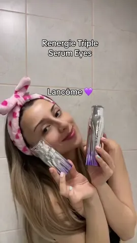 💜💜 @Lancôme redefiniendo lo que significa envejecer! Amamos! #RedefineLoImposible #RenergieTripleSerumEye #LancomeChile #publicidad #tips #skincare #skincaregirl #girlys #datos #latam #chile 