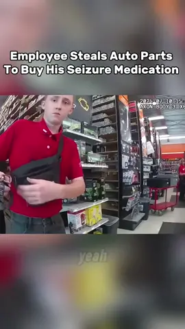 Police were called after reports of an employee stealing from an auto parts store was called in. The manager claims he stole over $900 worth of goods. The employee claimed to be using the stolen items to get money for bills and medication. Do we feel bad for this kid? #employeestealing #fypツ #bodycameravideo #copcam 