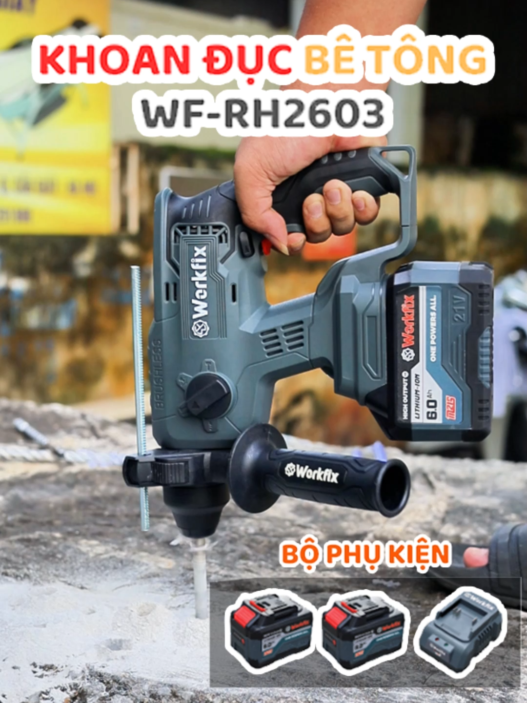 Khoan Bê tông 3 chức năng Ngon vá Rẻ của Workfix mà rất nhiều anh em quan tâm #xuhuong #trending #khoanbetong #khoanbetongpin