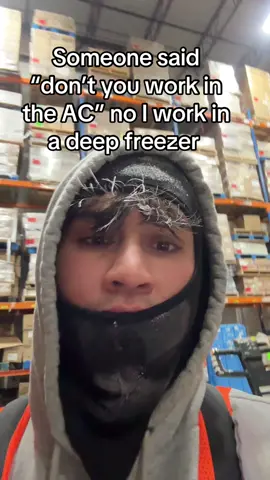 -40 degrees my everything is frozen #orderselector #work #lol #welp #warehouse #ac #cold #Summer  
