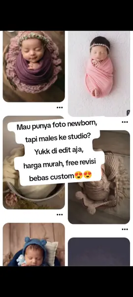 Info pemesanan silahkan ke wa langsung😍 #editbabynewborn #editfoto #editbayi #editmurah 