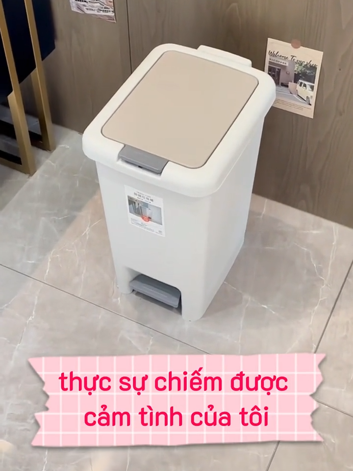 Thùng rác đạp chữ nhật cao cấp nhựa nguyên sinh, kháng khuẩn khử mùi, Size 8L - 10L - 15L có nắp ấn mở thuận tiện. #thùngrác #thùngrácđạp #thùngrácchữnhật #thùng_rác #thungrac