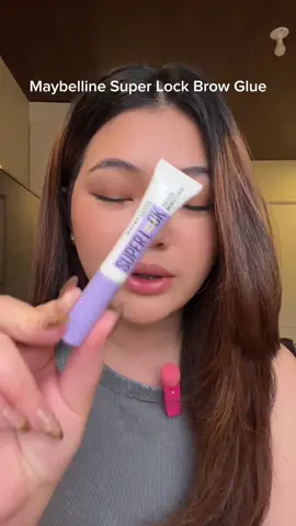 Wear test ng Superlock Brow Glue from @Maybelline New York PH #superlockph #maybellinesquad #maybellineph 