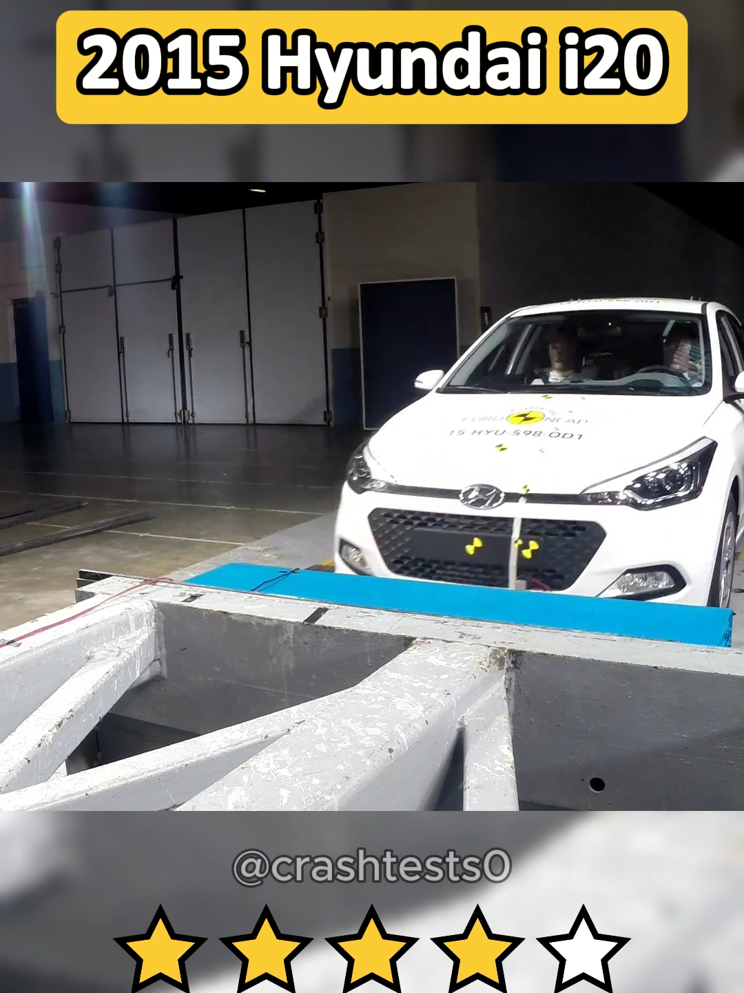 2015 Hyundai i20 - Crash Test ⭐ #car #crash #crashtest #shortvideo #shortsviral #shorts #viral #tiktok #keşfet #fypシ゚  #autos  #volkswagen #bmw #mercedes #honda #toyota #hyundai #hyundaii20  #carsafety #safedriving  #vehiclesafety