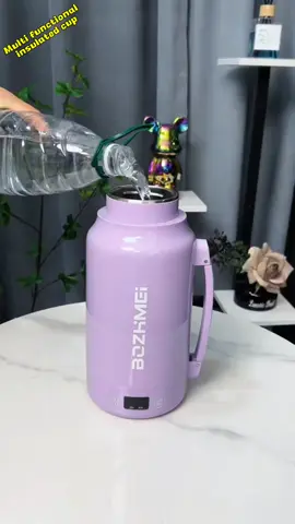 #Creative inspiration # Portable kettle, household outdoor 1L large capacity constant temperature electric kettle, # Travel insulation integrated kettle