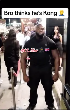 This security guard hasn’t missed a gym session in his life. Its safe to say, he aint getting in 🤪 #security #bouncer #securityguard #gym #kong #muscle #muscles #GymTok #hench #gymmotivation #gymrat #GymLife #gymhumor #fyp #workout #foryoupage #foryou #funny #comedy #skit #jokes #viral #viralvideo #goviral #uktiktok #trending #funnyvideos #relatable #xyzbca #TikTokTrends #securitycamera #gymbro #gymlover #gymshark #lol #club #clubbing 