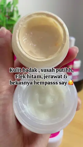 Yuk cobain sepaket siap2 ketagihan sama hadilnya 🥰.  #bismillahfyp #creampemutihwajah #GlowUp #creamglowing #pejuangkulitputih #flekhitam 