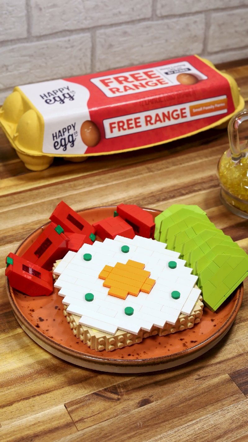 Perfect Breakfast with @Happy Egg Co. USA 🍳  #Egg #StopMotion #ASMR #Breakfast #Cooking #Satisfying #Ad #Food 
