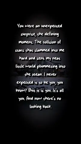 An unexpected surprise that turned my world upside down. And now, there’s no looking back. 🌌❤️ #UnexpectedLove #DefiningMoment #NoLookingBack #LoveStory #StarCrossed  #unexpectedlove 