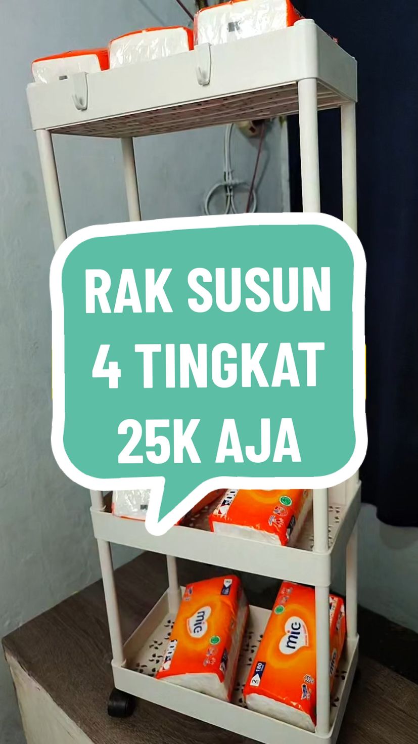 rak susun 4 tingkat sudah di lengkapi roda harganya cuman 25k #raksusun #raksusun4tingkat #raksusunmurah #raksusunserbaguna #promoguncang88 #tiktokshopindonesia 