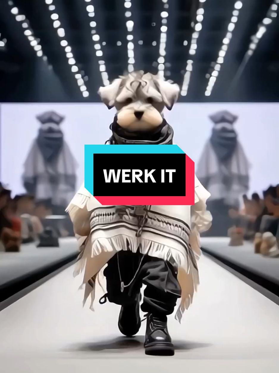 Dogs on the cat walk #for #fyp #fy #foryou #foryoupage #foru #Viral #Dogs #cute #foryourpage #fypage #forupage #animalsoftiktok #dogsofttiktok #Runway #AI 