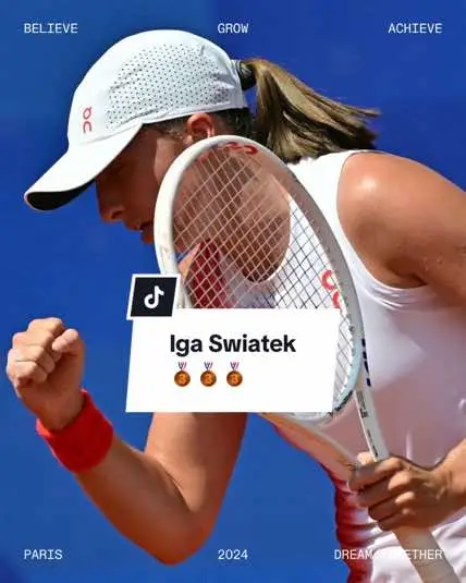 History, made. 🥉 At only 23, #IgaSwiatek has made her mark on the @Olympics court, going further than any Polish tennis player before. “Me and my sister were raised in this spirit that the Olympics are the most important tournament. That’s why it wasn’t the easiest tournament. This makes it even better. I’m proud of myself I could do it.” Congratulations, Iga! #DreamTogether #Paris2024 