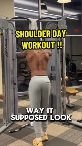 Best shoulder day Workout #GymLife #GymTok 