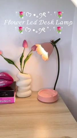 🥀Rechargeable LED Desk Lamp🌹 #tiktokfinds #flower #aesthetic #ledlamp #desksetup #pink #fypシ゚viral 