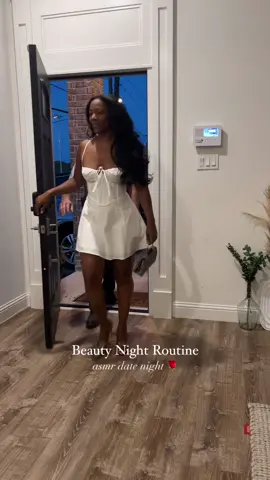 Beauty Night Routine 🌹 #datenight #asmrvideo #skincare #nightroutine #nightskincareroutine 