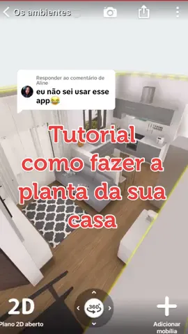 Respondendo a @Aline  Atendendo a pedidos gravei como fiz a planta aqui de casa. O nome do aplicativo é Room Planner. Quer ver a continuação? Curte e comenta. #construcao #decoracao #construindominhacasa #obra #casanova #diariodeobra #casaemconstrucao #realizandosonhos #roomplanner 