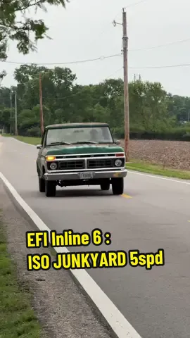 Before turbocharging the EFI swapped inline 6.. need another Transmission #f100 #ford #turbo #efi 