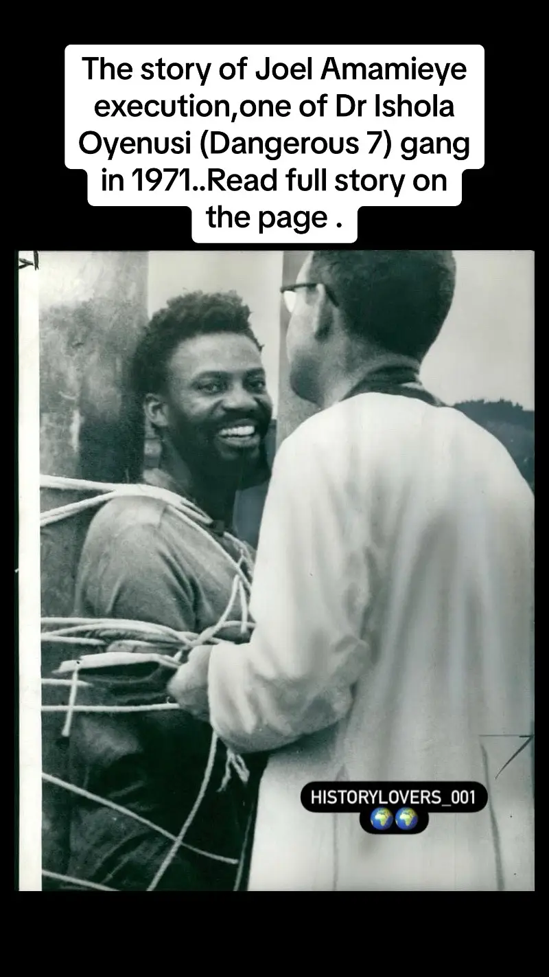 A Grim Moment in Nigerian History: The short story about the Execution of Joel Amamieye One Year After the Civil War - 1971: At Bar Beach, Victoria Island, a photograph captures Joel Amamieye, a key figure in the infamous 
