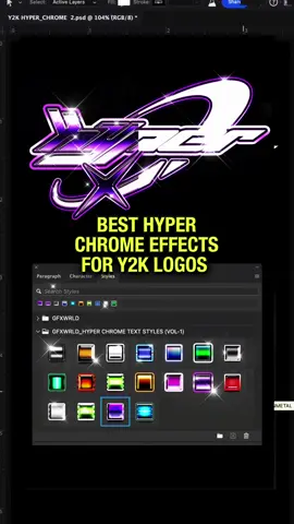 HYPed Chromed out Y2k Logo 😈Photoshop ✨✨✨ Hype up your Y2K logos with The Hyper Chrome Styles Pack (Vol-1). For extra sauce, add Lens Flares and glows for an elevated vibe.✨✨ gfxwrld.com Pack used: Hyper Chrome Text Styles (Vol-1)  Y2K Elements Pack (Vol-1)  Font: Bjork #photoshop #y2k #photoshoptutorial #shirtdesign #tshirtdesign #graphicdesign #foryou #streetwearbrand #gfx #tut #graphicdesigncommunity #coverart #gfxdesigner #brandesign #albumcover #posterdesign #y2kaesthetic #chrometype #logo #logodesigns #clothingbrand