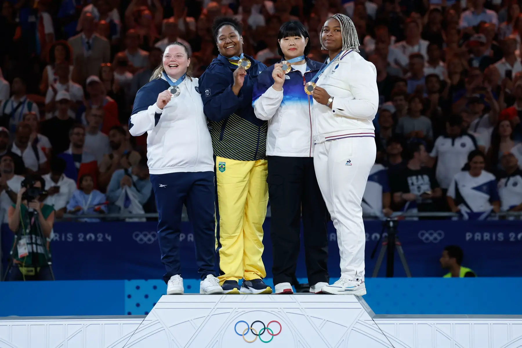 Olympic Podium 🥇🥈🥉🥉 +78 kg +100 kg #JudoOlympics #Sport #Olympics #Paris2024 #OlympicChampion