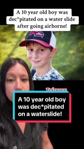 10 year old Caleb Schwab was dec*p itated on a water slide after going airborne! 😢 #fyp #foryou #crime #truecrime #news #tragedy #accident #waterslide #waterpark #kansascity #kansas #police #court #viral #xyzbca