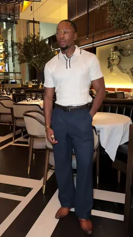 A classy outfit inspo for y’all! Can never go wrong with a knit polo shirt, trousers and dress shoes 🤲🏽 #fashion #outfitideas #mensfashion #outfitinspo #fashiontiktok 