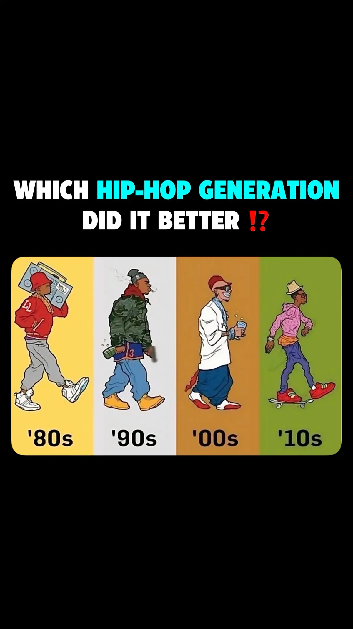 Which #HipHop generation did it better? 🤔 🎨 Via: Unknown (DM us for credit/removal) #rap #music #hiphopmusic #rapmusic #rapper #raptok #90shiphop #oldschoolhiphop #hiphopartist #rapartist #hiphopculture #hiphopofthe90s 