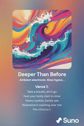 Deeper Than Before Fractionation hypnosis music #suno #hypnosis