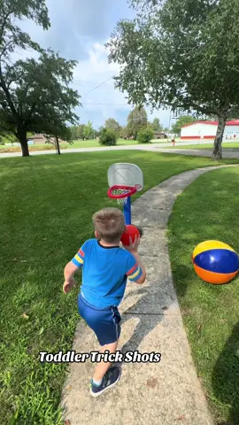 Toddler Trick Shots. #basketball #trickshot 